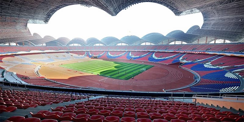 Rungrado May Day Stadium với sức chứa 114.000 chỗ ngồi