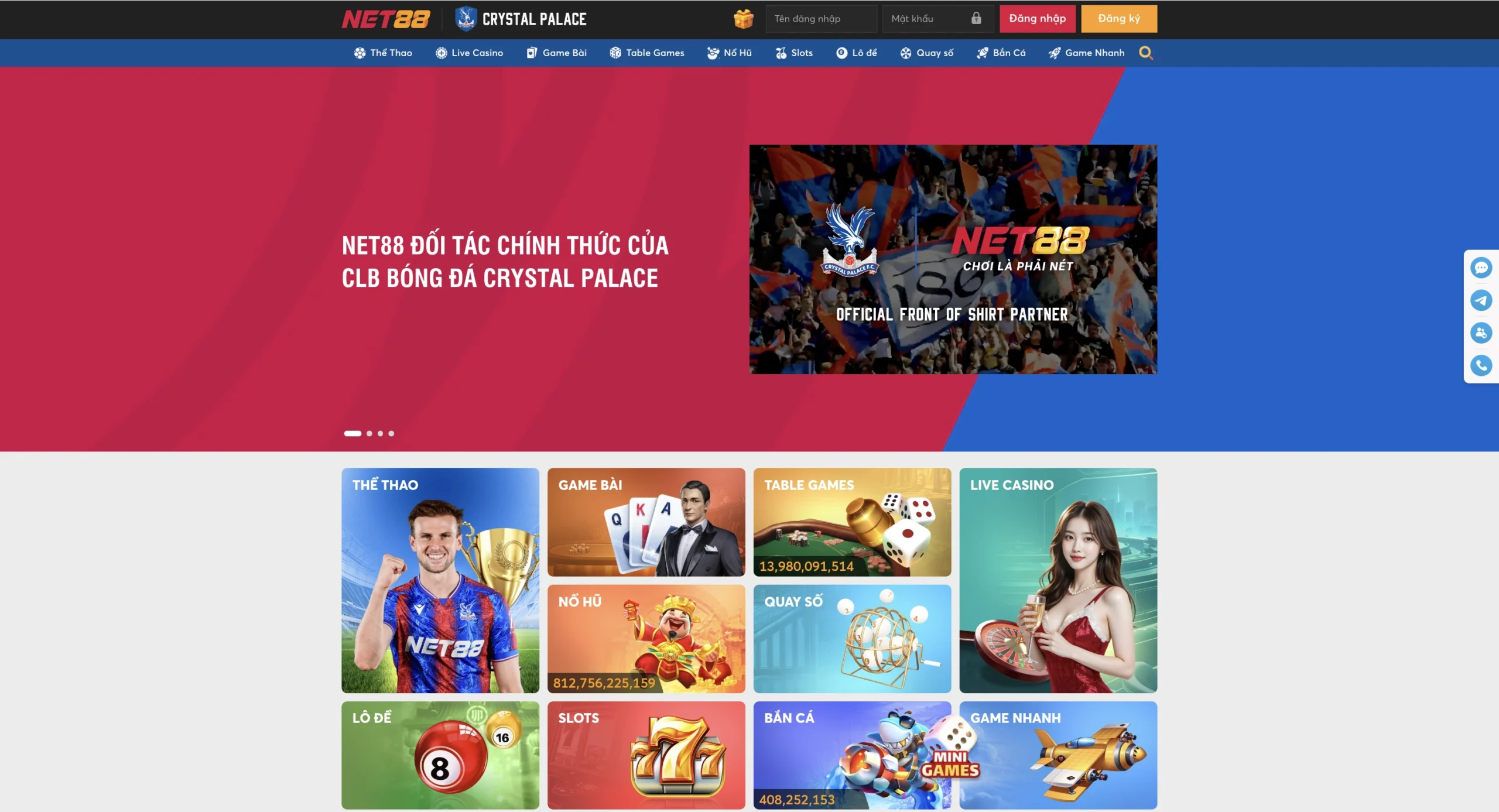 Net88 Vươn Tầm Quốc Tế: Hợp Tác Crystal Palace